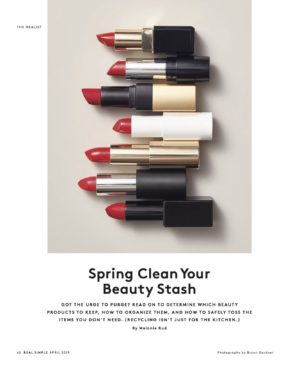 Spring Clean Your Beauty Stash | Real Simple | April '19